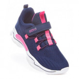 Granatowo-różowe sportowe buty dziecięce Virgen