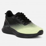 Czarno-żółte sportowe buty młodzieżowe Eudald Tess