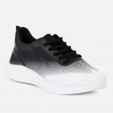 Czarno-białe sportowe buty młodzieżowe Eudald Tess