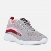 Szaro-różowe sportowe buty młodzieżowe Gerbee Liss