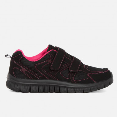 Czarno-różowe sportowe buty...