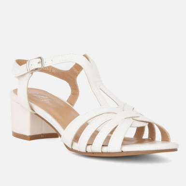 Białe sandały damskie Helery