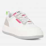 Biało-różowe sportowe buty młodzieżowe Semply Tess