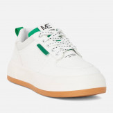 Biało-zielone sportowe buty młodzieżowe Semply Tess