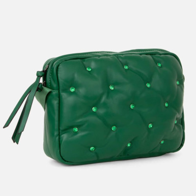 Zielona pikowana torebka...