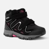 Czarno-różowe ocieplane sportowe buty młodzieżowe Selmis