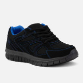 Czarno-niebieskie sportowe buty młodzieżowe Sampson