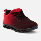 Czerwone sportowe buty młodzieżowe Carlisle