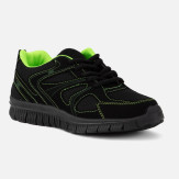 Czarno-zielone sportowe buty młodzieżowe Sampson