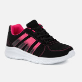 Czarno-różowe sportowe buty młodzieżowe Wilbert