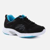 Czarno-niebieskie sportowe buty młodzieżowe Ozias