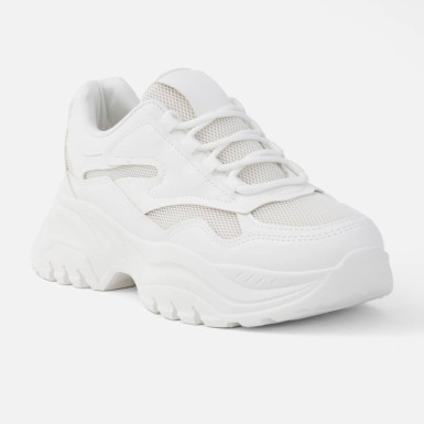 Białe sportowe buty damskie...
