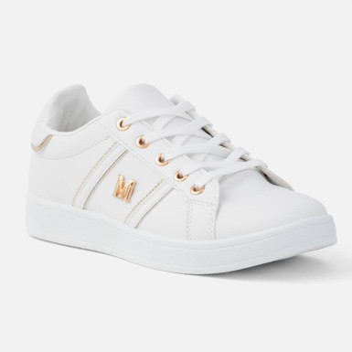 Biało-złote sportowe buty...