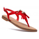 Czerwone sandały damskie...