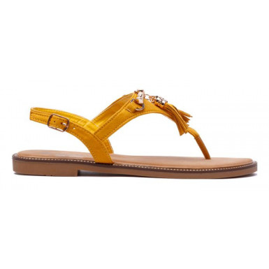 Żółte sandały damskie Antara