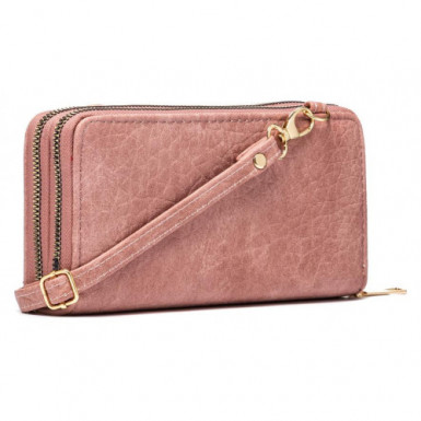 Różowy portfel damski Kattina